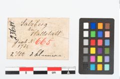 Etikett zu Bronzeösenklammer (NHMW-PRAE-025681)